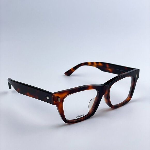NEW CELINE CL50011F 054 Red Havana Square Women Eyeglasses - Picture 6 of 11